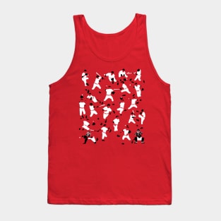 Baseball Characters Red Tank Top